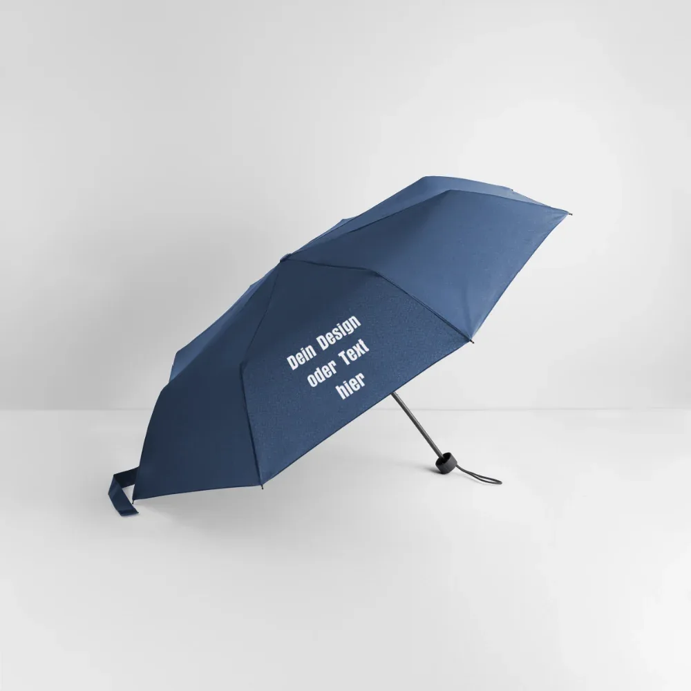 Regenschirm (klein) 24 cm 100% Polyester - personalisierbar - Navy