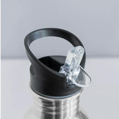 Trinkflasche Edelstahl 600 ml - personalisierbar - Lightsilver