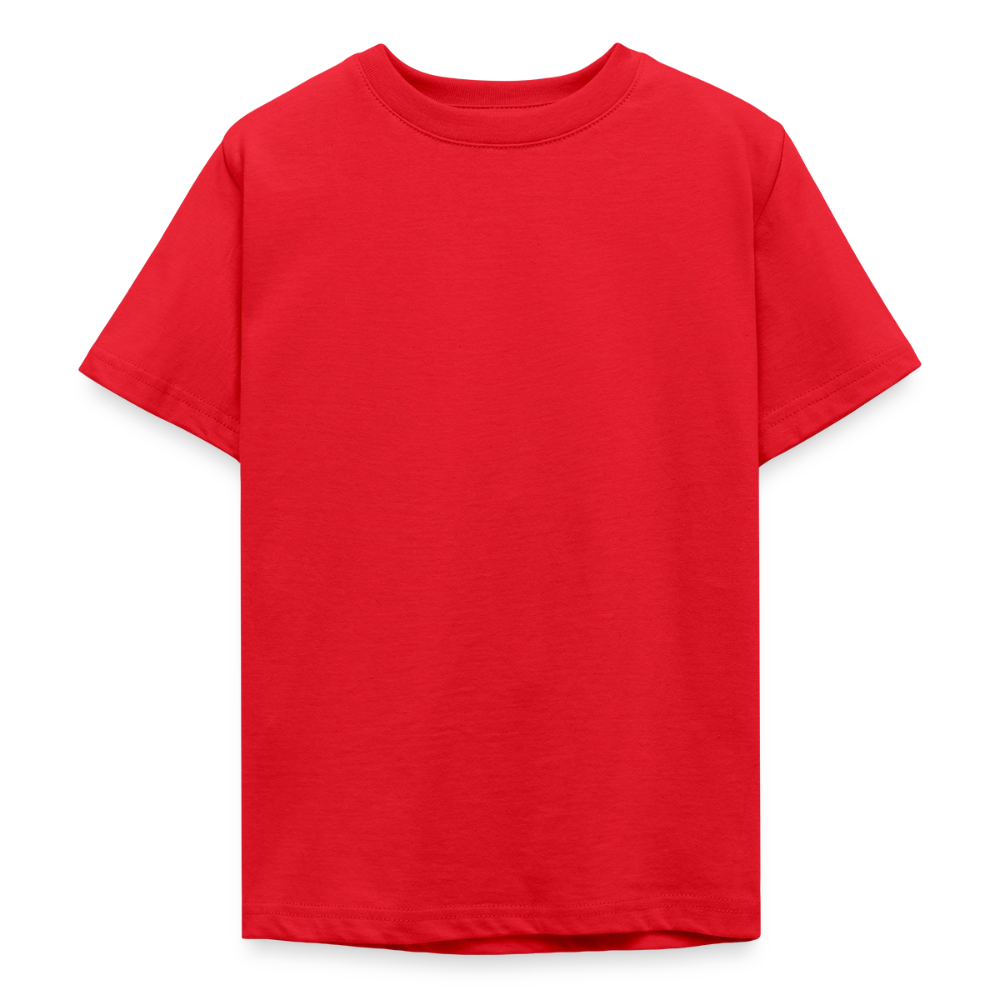 Teenager T-Shirt - personalisierbare Vorder- und Rückseite - Rot