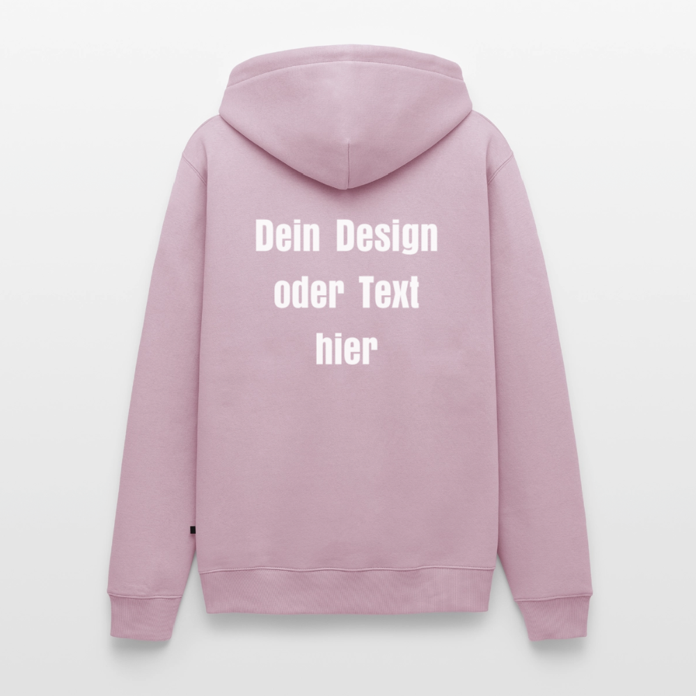 Männer Premium Hoodie - personalisierbare Vorder- und Rückseite - Altrosa