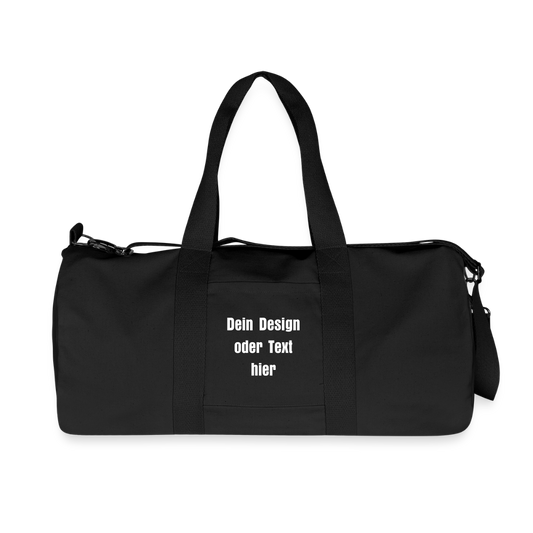 Stanley/Stella recycelte Canvas Duffle Bag - personalisierbar - Schwarz