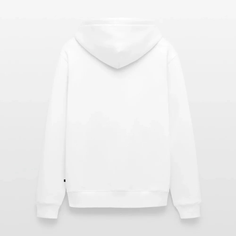 Männer Premium Kapuzenjacke - personalisierbare Vorder- und Rückseite - Weiß