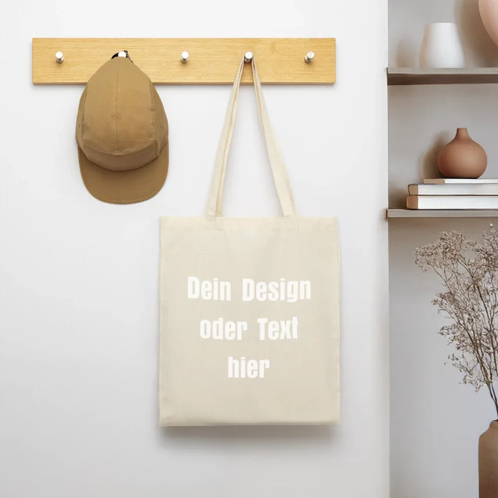 Stoffbeutel aus 100% Baumwolle - personalisierbar - Natur