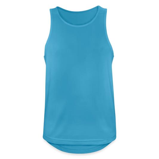 Funktionelles Männer Tank Top atmungsaktiv - personalisierbar - Saphirblau