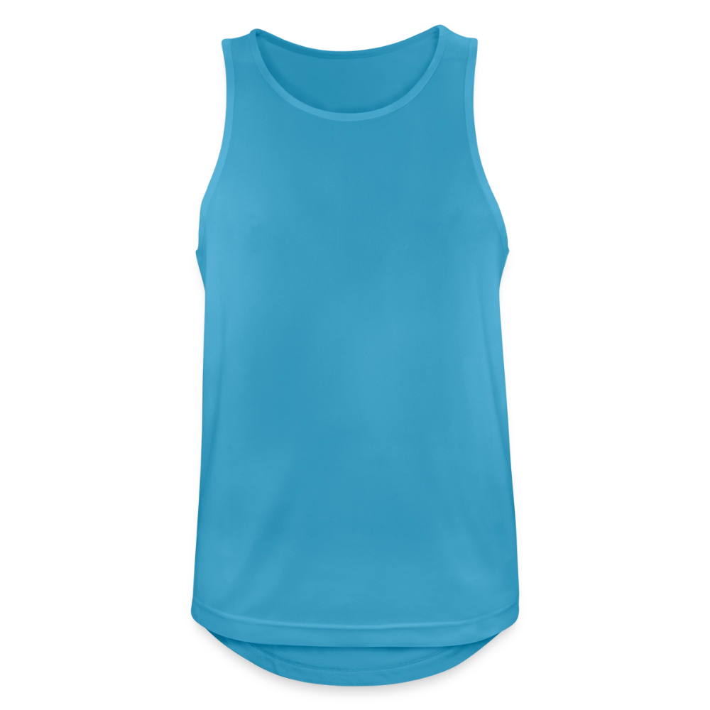Funktionelles Männer Tank Top atmungsaktiv - personalisierbar - Saphirblau