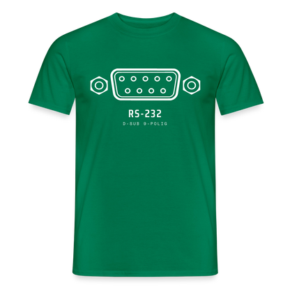 "RS-232, D-Sub 9-polig" Motiv-T-Shirt für Männer, Farbe Kelly Green