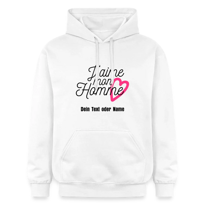 Kuschel-Hoodie "Valentine" für Frauen – personalisierbar & weich - Weiß