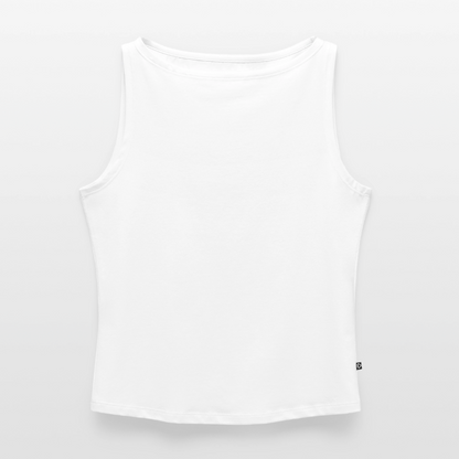 Frauen Tank Top mit U-Boot-Ausschnitt - personalisierbar - Weiß