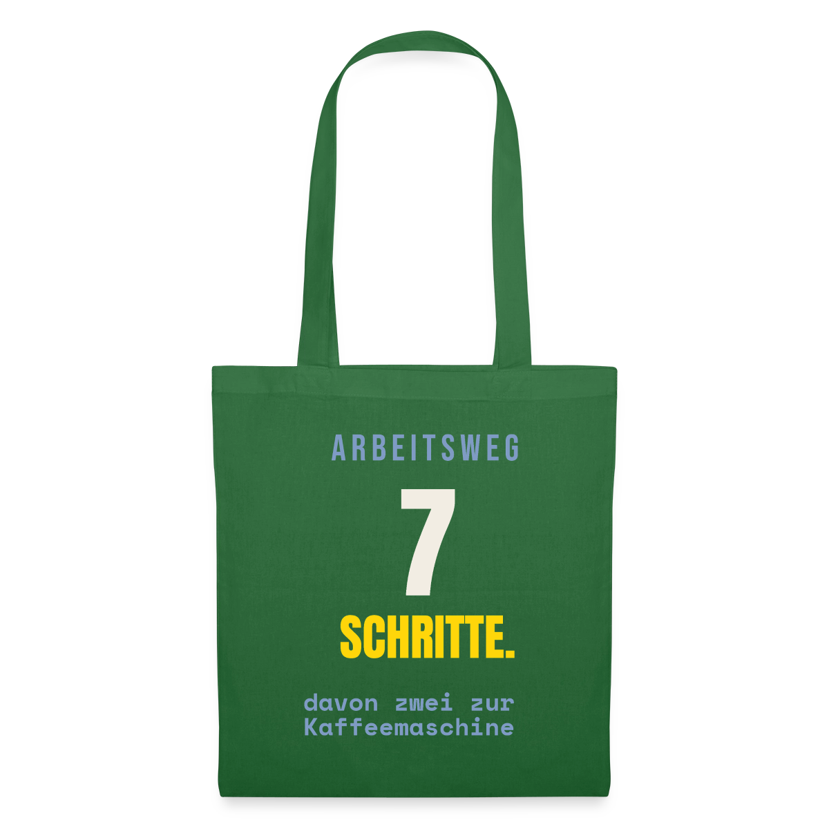 Arbeitsweg: sieben Schritte Stoffbeutel, Farbe Fichte