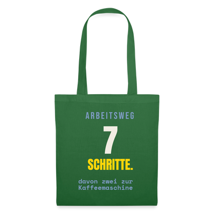Arbeitsweg: sieben Schritte Stoffbeutel, Farbe Fichte