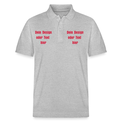 Stanley/Stella Unisex Bio-Poloshirt PREPSTER - personalisierbar - Grau meliert