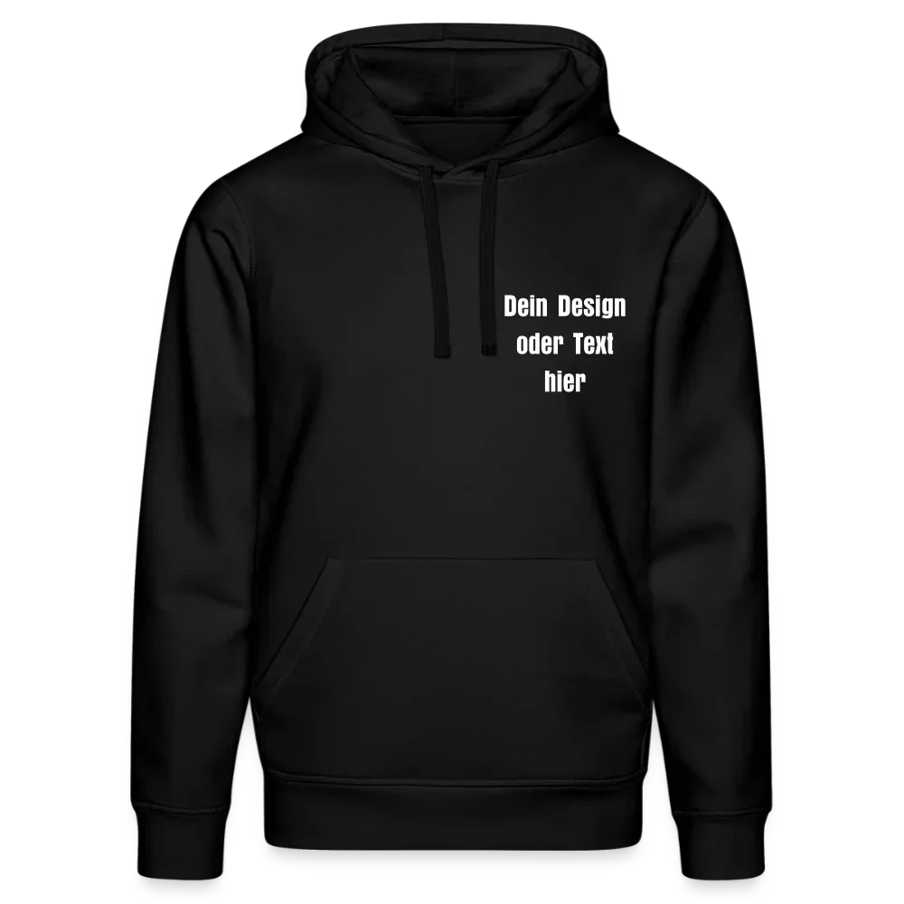 Stanley/Stella Unisex Bio-Hoodie DRUMMER - personalisierbare Vorder- und Rückseite - Schwarz