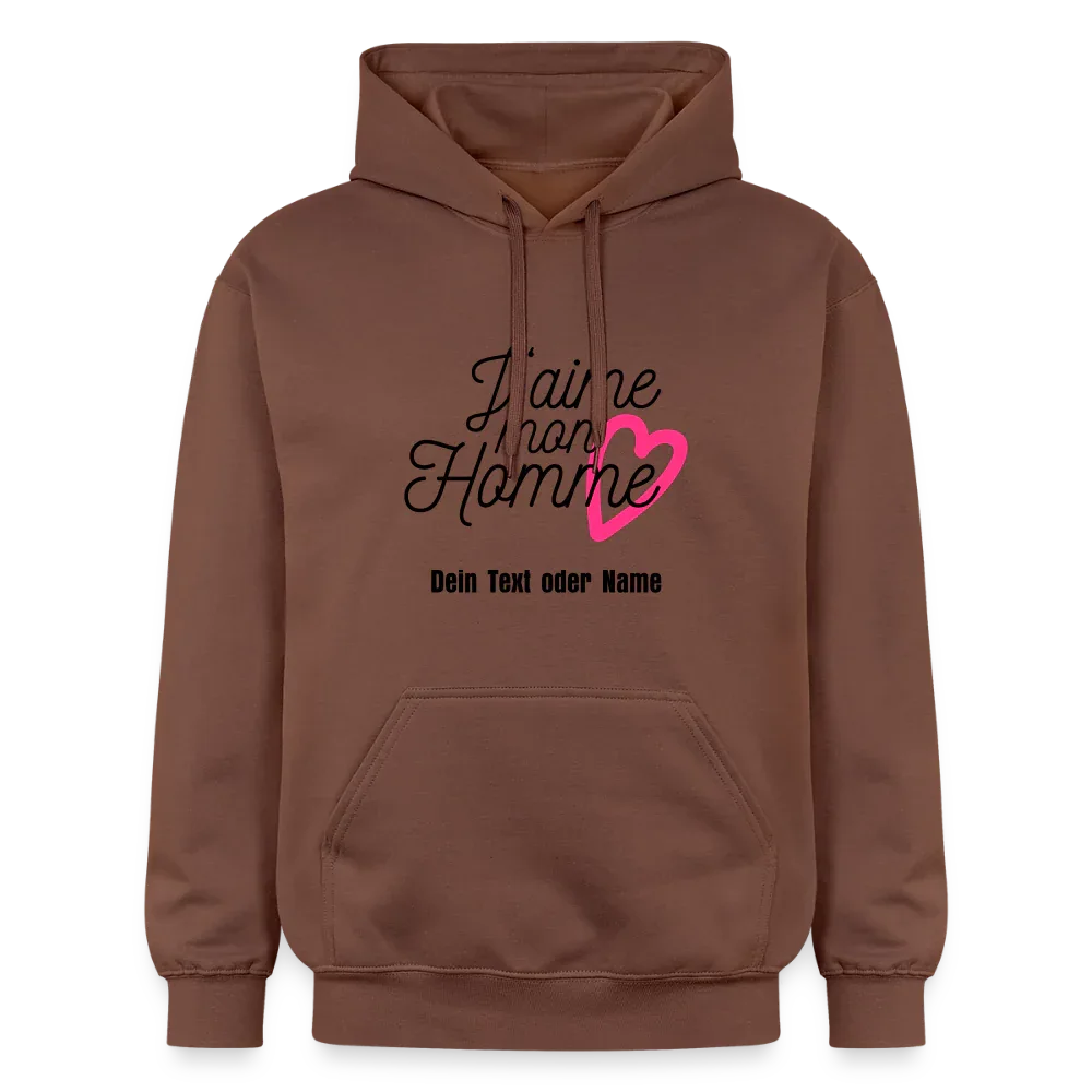 Kuschel-Hoodie "Valentine" für Frauen – personalisierbar & weich - Kakao