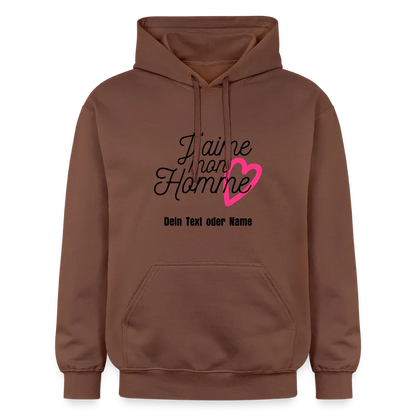 Kuschel-Hoodie "Valentine" für Frauen – personalisierbar & weich - Kakao