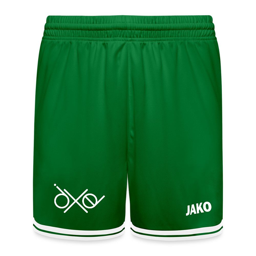 JAKO Kinder Basketball Short Center 2.0 - personalisierbar - Grün/Weiß