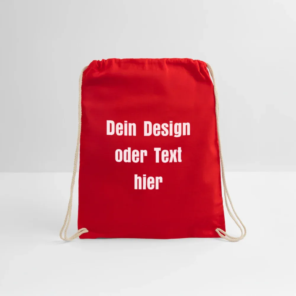 Turnbeutel - personalisierbar - Rot