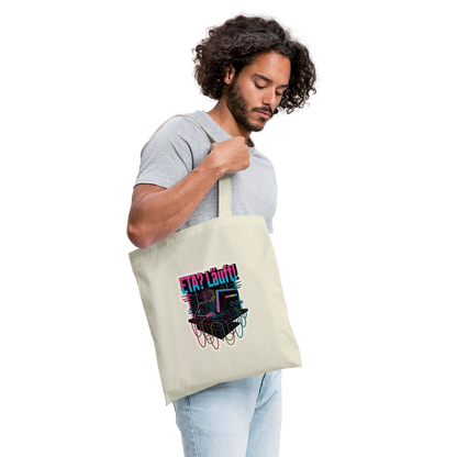 ETA? Läuft! Cyberpunk-Motiv Stoffbeutel, Farbe Natur, Model