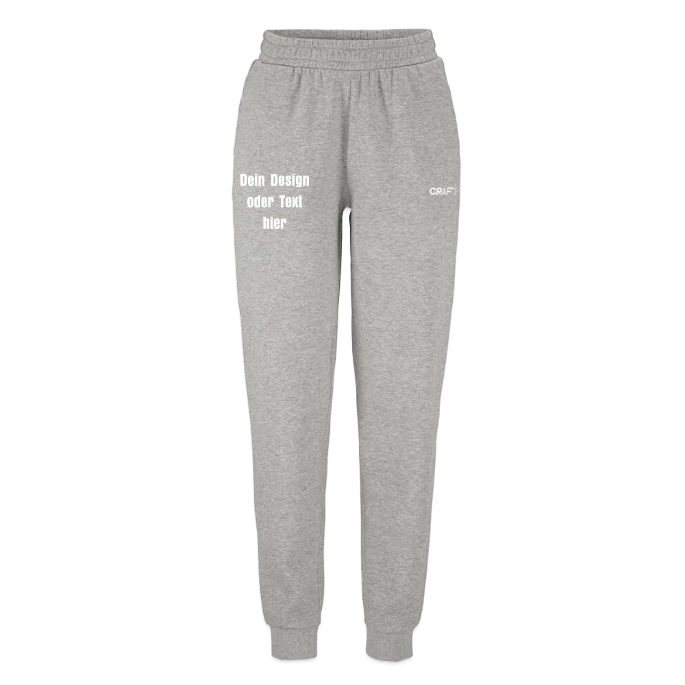 CRAFT Community 2.0 Frauen Sweathose - personalisierbar - Grau meliert