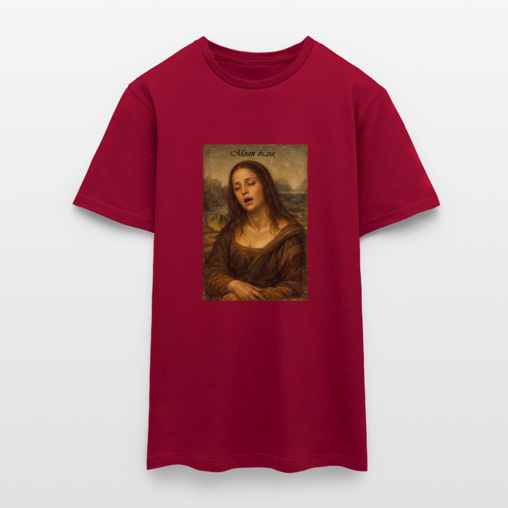 "Moan Lisa" Männer T-Shirt - Ziegelrot