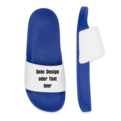 Frauen Badelatschen - personalisierbar - Königsblau