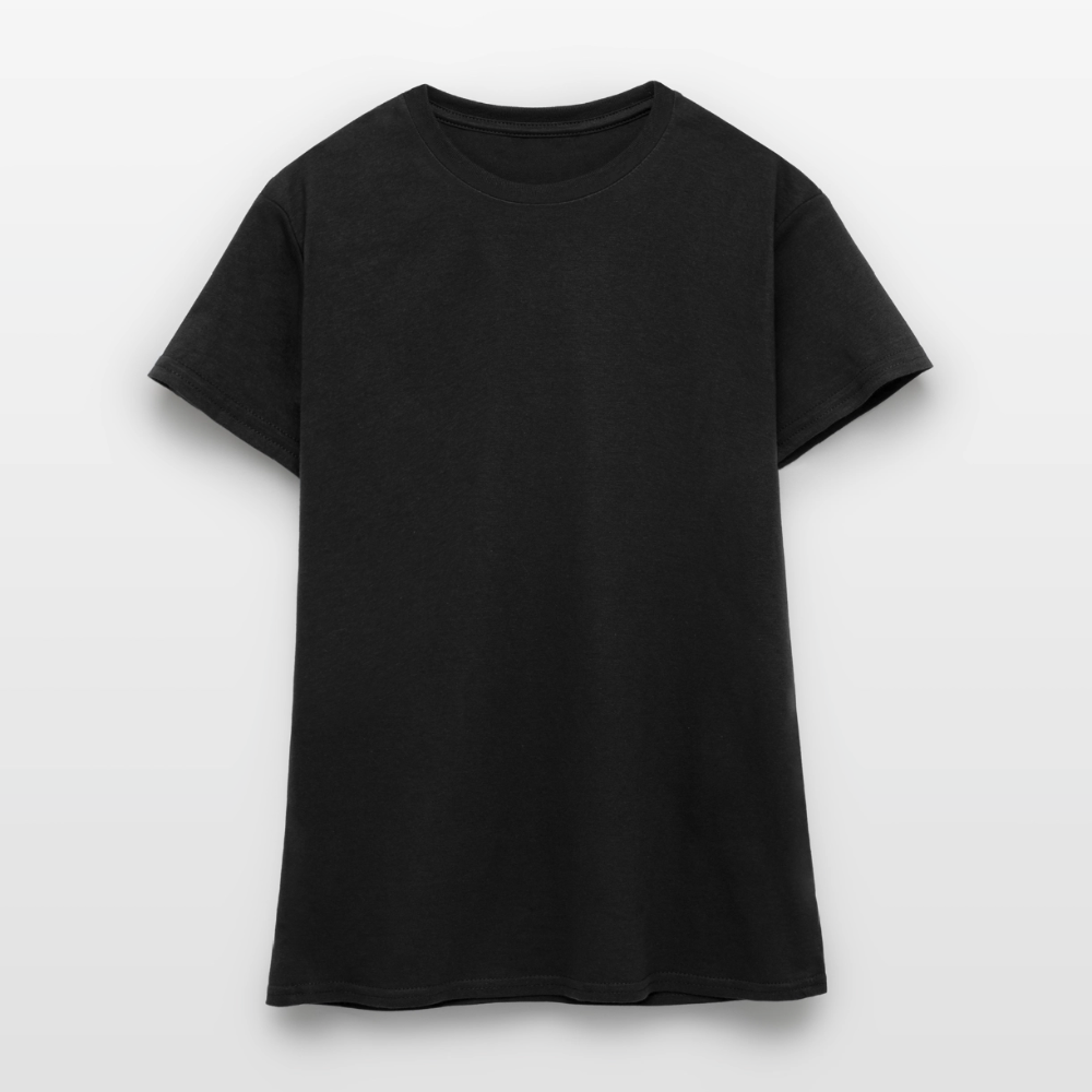 Frauen T-Shirt - personalisierbare Vorder- und Rückseite - Schwarz
