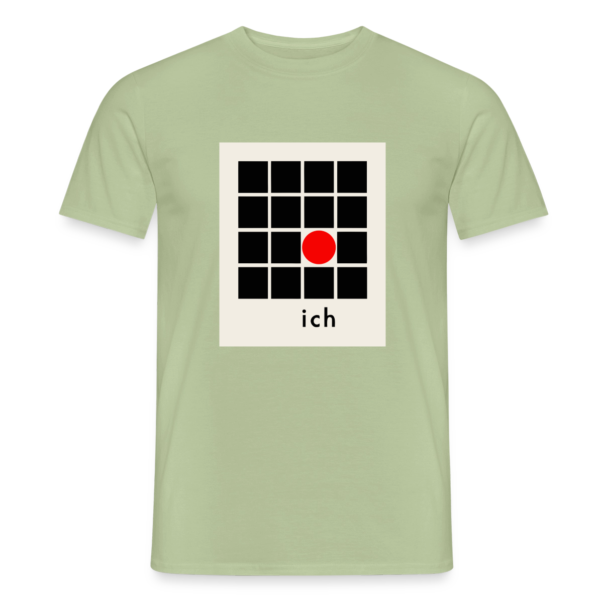 Ich bin die Ausnahme. Motiv-T-Shirt für Männer, Farbe Sage