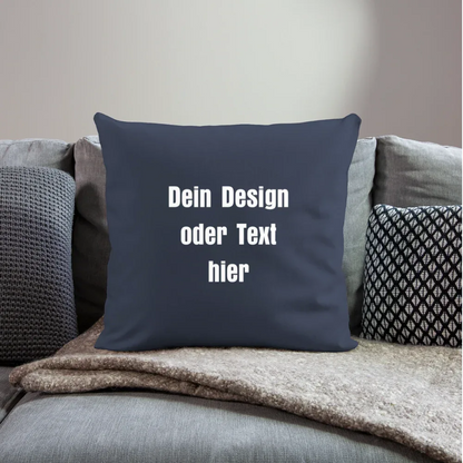 Sofakissen mit Füllung 44 x 44 cm - personalisierbar - Navy