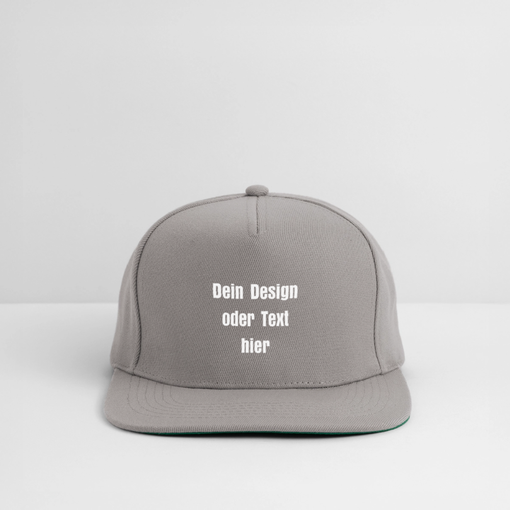 Snapback Cap - personalisierbar - Graphit/Graphit