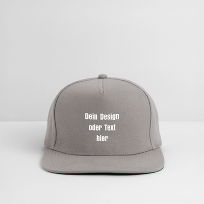Snapback Cap - personalisierbar - Graphit/Graphit