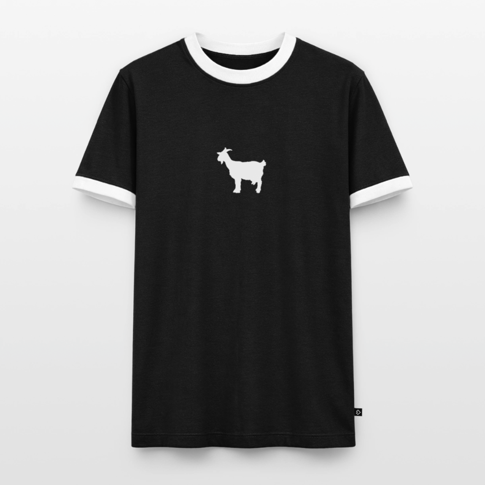 Männer T-Shirt "GOAT" - Schwarz/Weiß