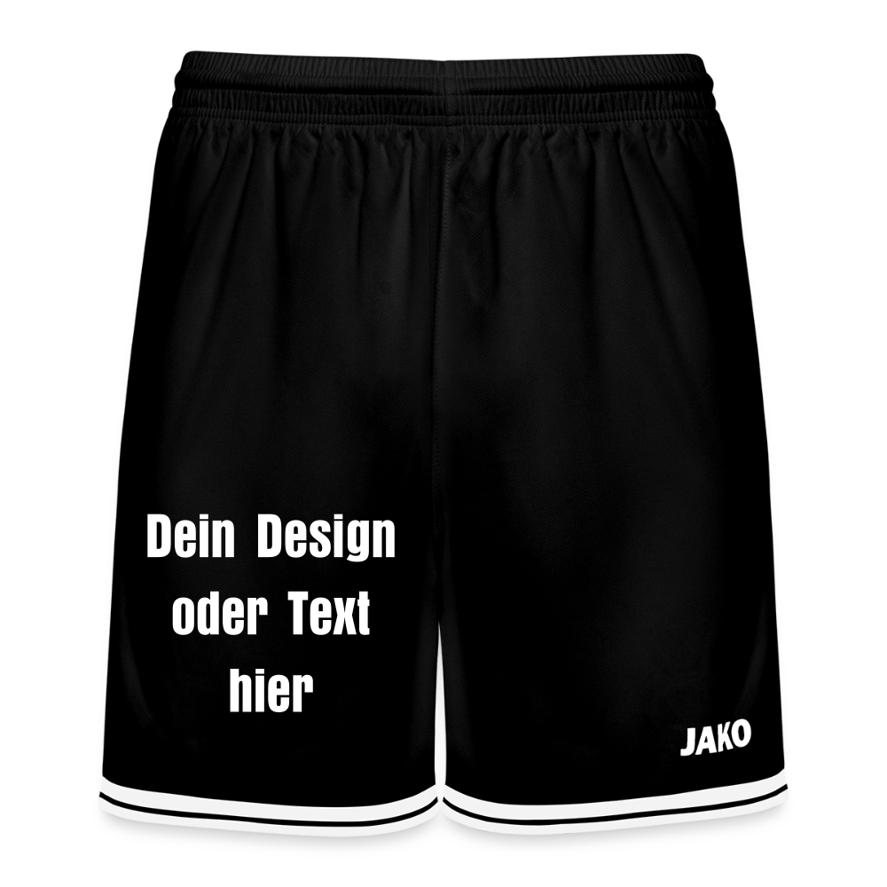 JAKO Basketball Short Center 2.0 - personalisierbar - Schwarz/Weiß