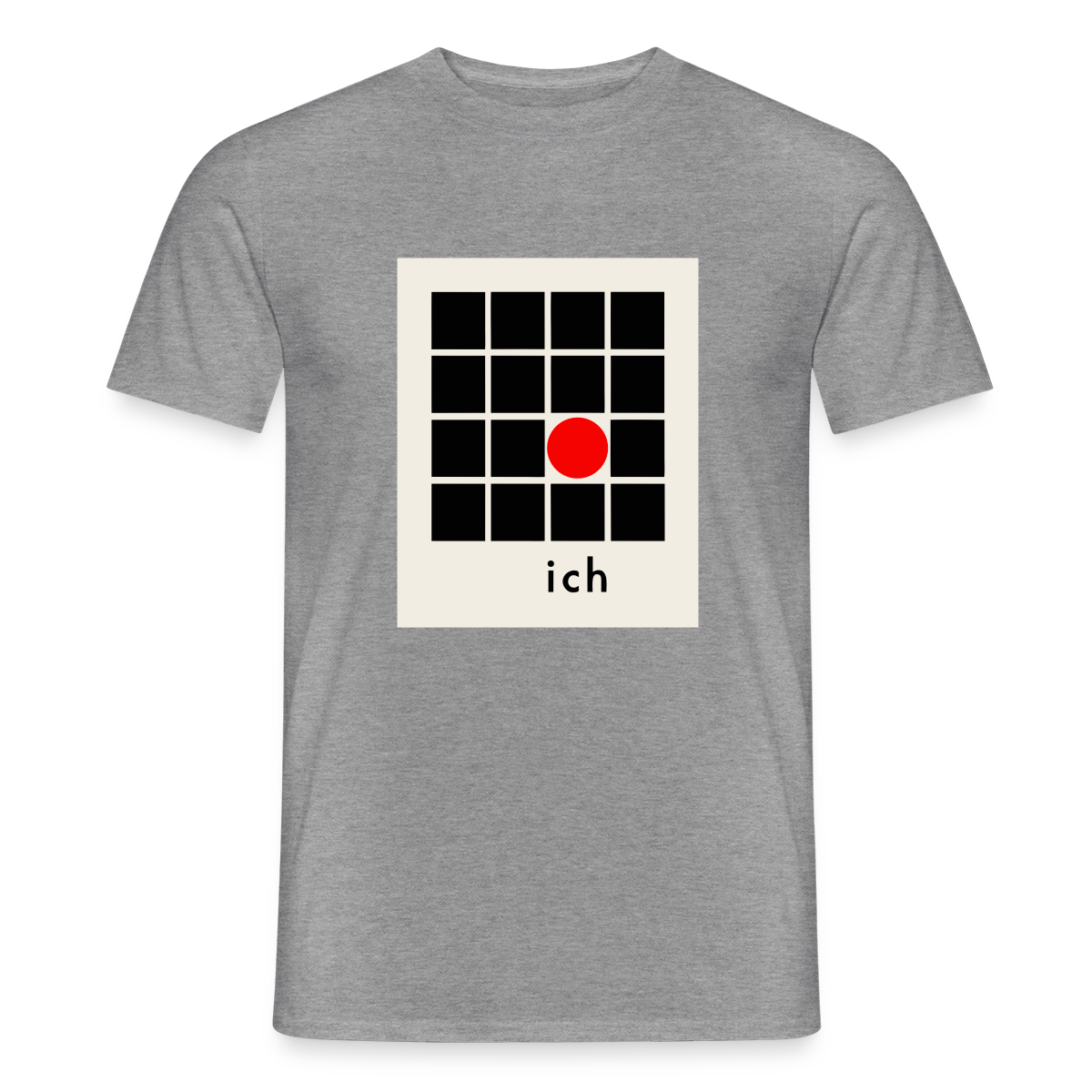 Ich bin die Ausnahme. Motiv-T-Shirt für Männer, Farbe Graphit meliert