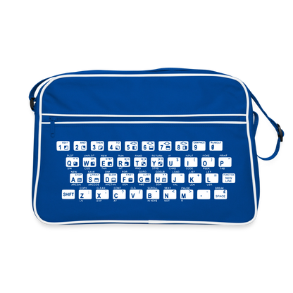 48K ZX Spectrum Retro Tasche - Blau/Weiß