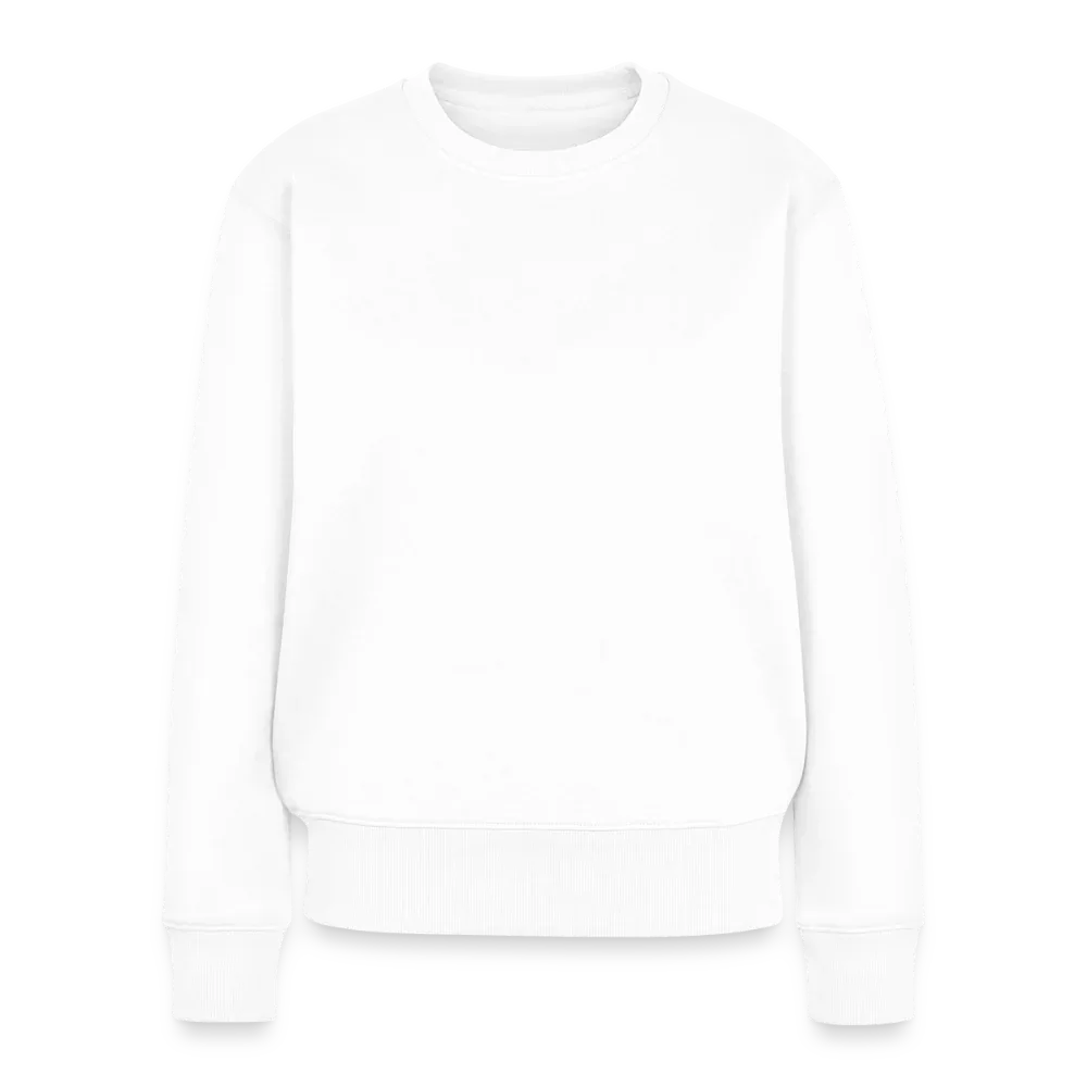 Frauen Premium Pullover - personalisierbar - Weiß