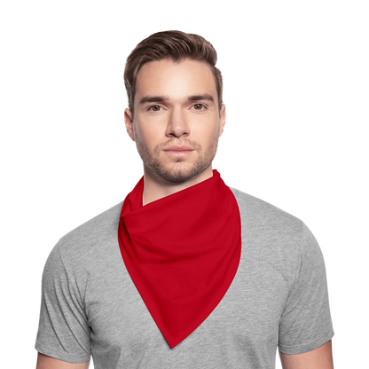Bandana 100% Baumwolle für Sie und Ihn - personalisierbar - Rot