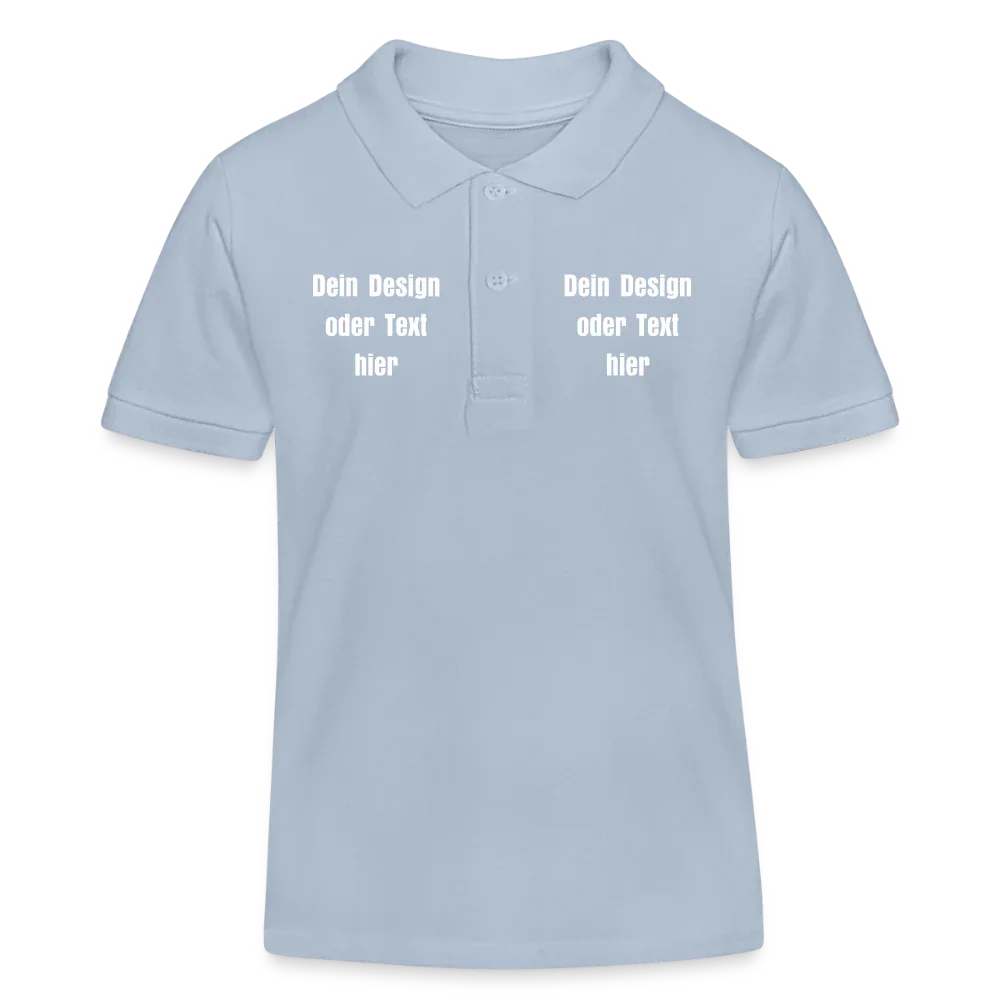Stanley/Stella Kinder Bio-Poloshirt MINI SPRINTER - personalisierbar - sky Blue