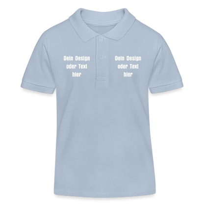 Stanley/Stella Kinder Bio-Poloshirt MINI SPRINTER - personalisierbar - sky Blue