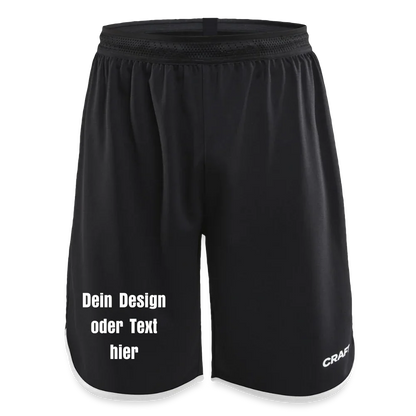 CRAFT Progress Männer Basketballshorts - personalisierbar - Schwarz