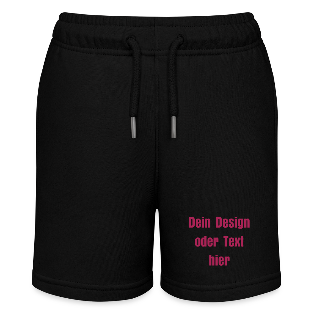 Stanley/Stella Teenager Bio-Joggingshorts MINI BOLTER - personalisierbar - Schwarz