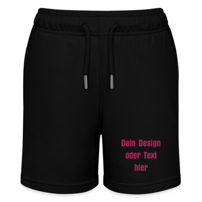 Stanley/Stella Teenager Bio-Joggingshorts MINI BOLTER - personalisierbar - Schwarz