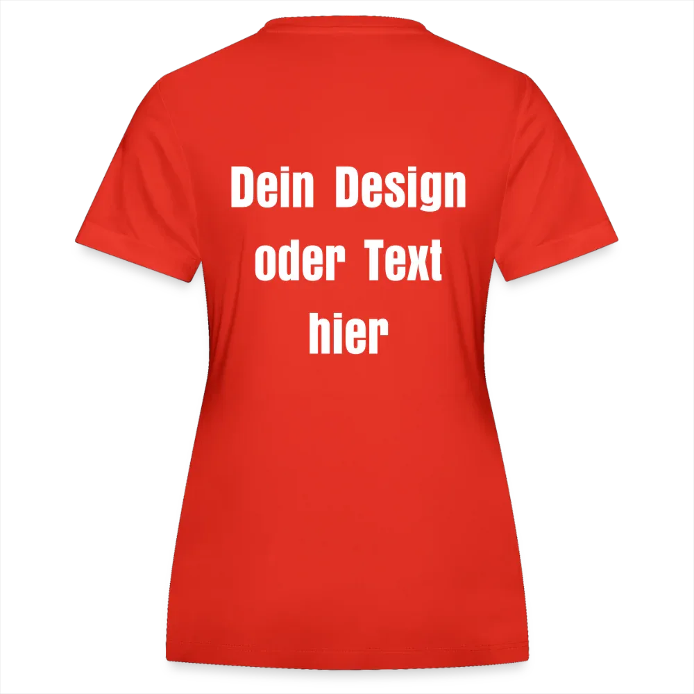 JAKO Frauen Trikot Team - personalisierbare Vorder- und Rückseite - Feuerrot