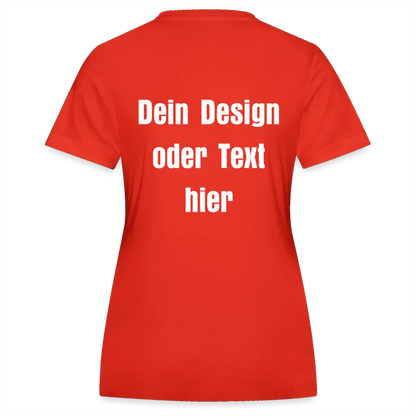 JAKO Frauen Trikot Team - personalisierbare Vorder- und Rückseite - Feuerrot