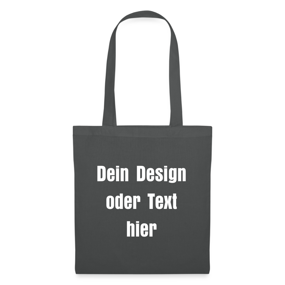 Stoffbeutel aus 100% Baumwolle - personalisierbar - Graphite