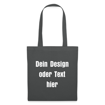 Stoffbeutel aus 100% Baumwolle - personalisierbar - Graphite