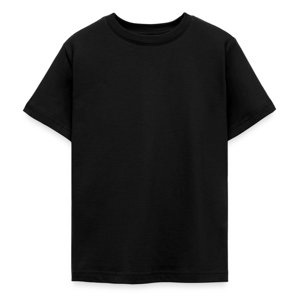 Teenager T-Shirt - personalisierbare Vorder- und Rückseite - Schwarz