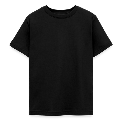Teenager T-Shirt - personalisierbare Vorder- und Rückseite - Schwarz