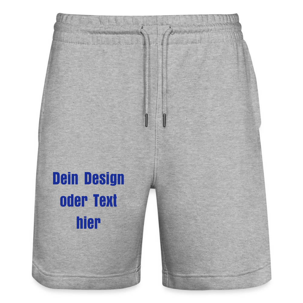 Stanley/Stella Unisex Bio Joggingshorts Trainer - personalisierbar - Grau meliert