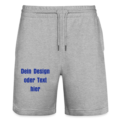 Stanley/Stella Unisex Bio Joggingshorts Trainer - personalisierbar - Grau meliert