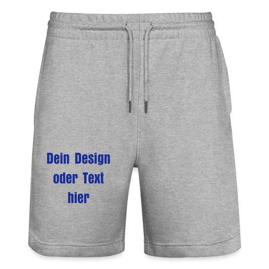Stanley/Stella Unisex Bio Joggingshorts Trainer - personalisierbar - Grau meliert