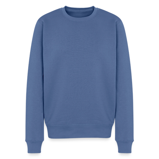 Männer Premium Pullover - personalisierbar - Taubenblau